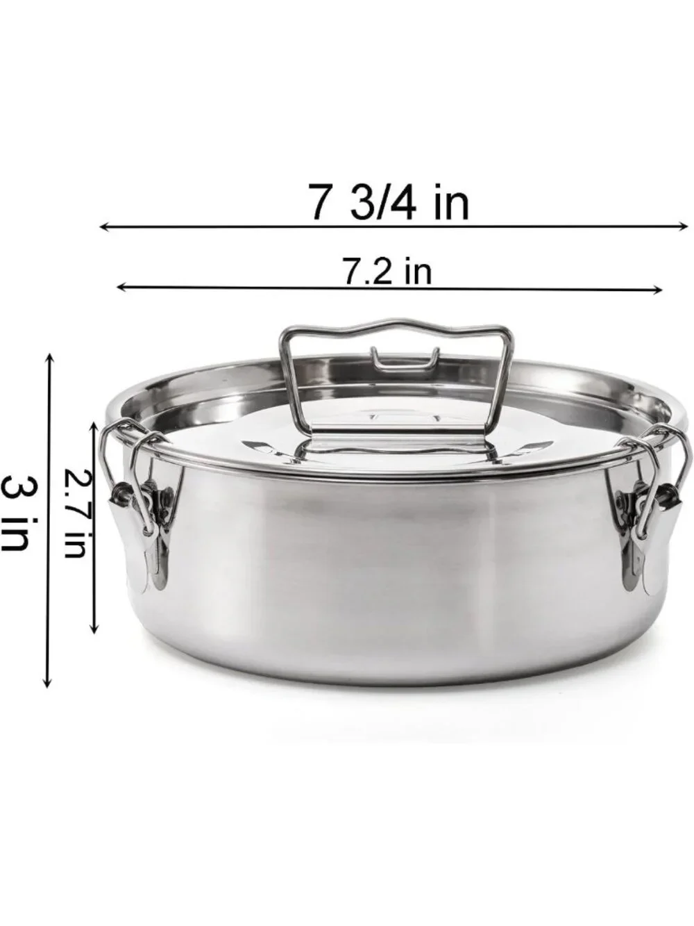 Stainless Steel Flan Mold with Lid & Handle - 65 Oz Flan Pan for Instant Pot